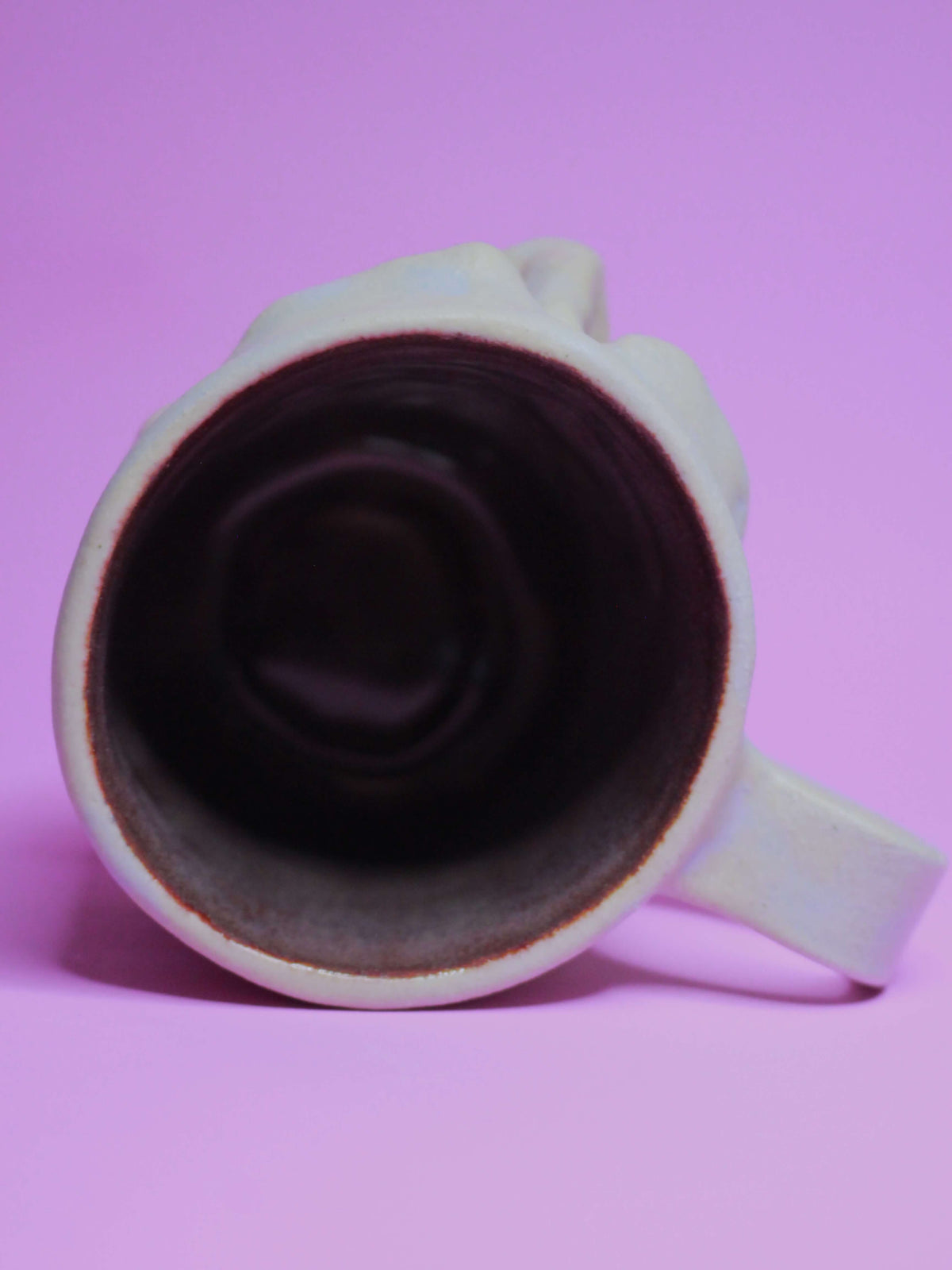 Goofy Open Eye (Matte) Face Mug - Strange Handmade Ceramic Mug