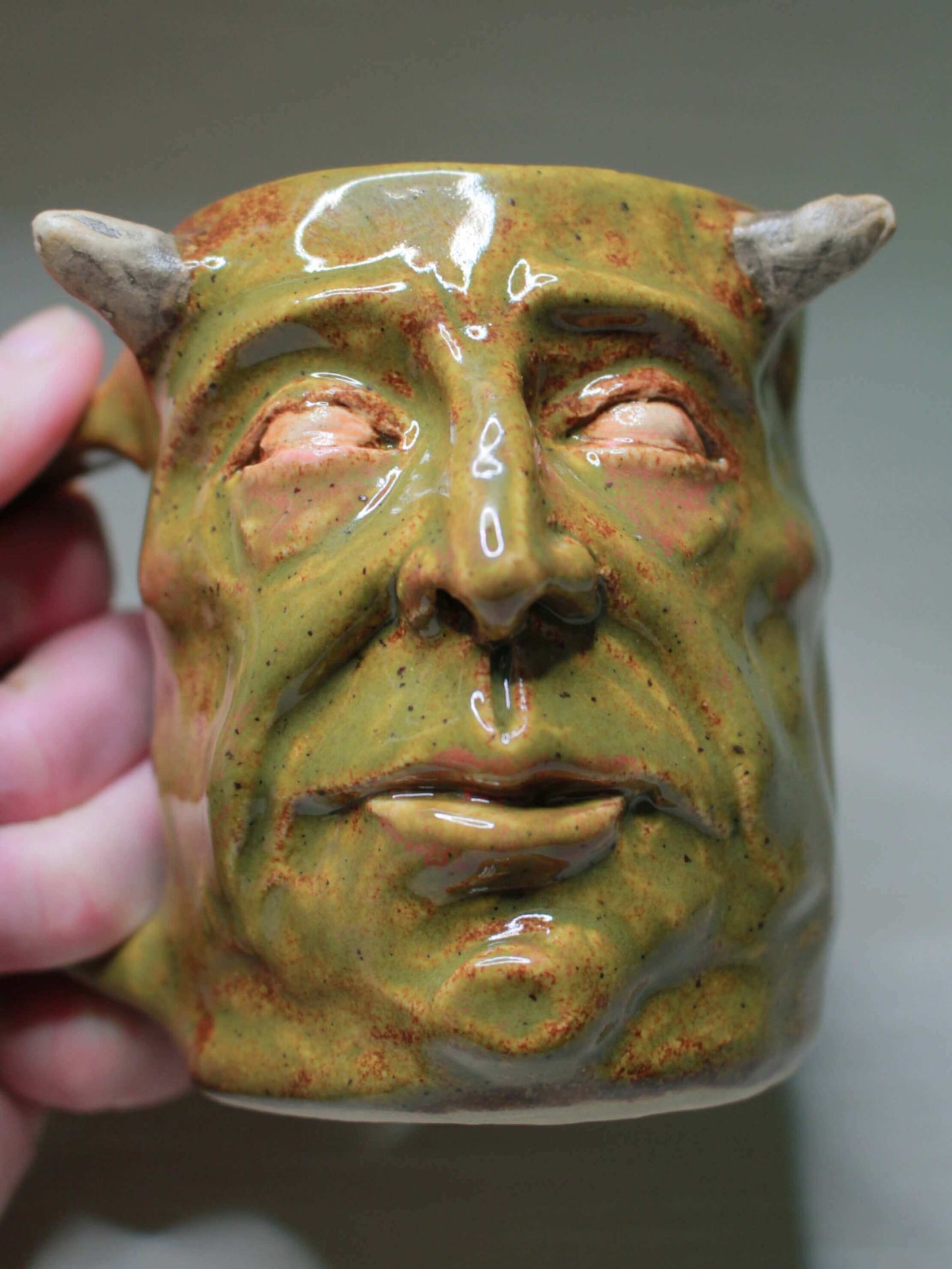 'Adorable' Goblin Mug - Weird Handmade Ceramic Coffee Cup