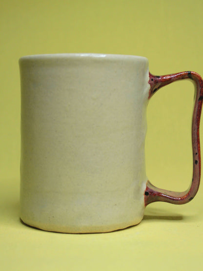 Half Asleep Herbert Face Mug - Quirky Hand Sculpted Ceramic Tankard / Large Mug