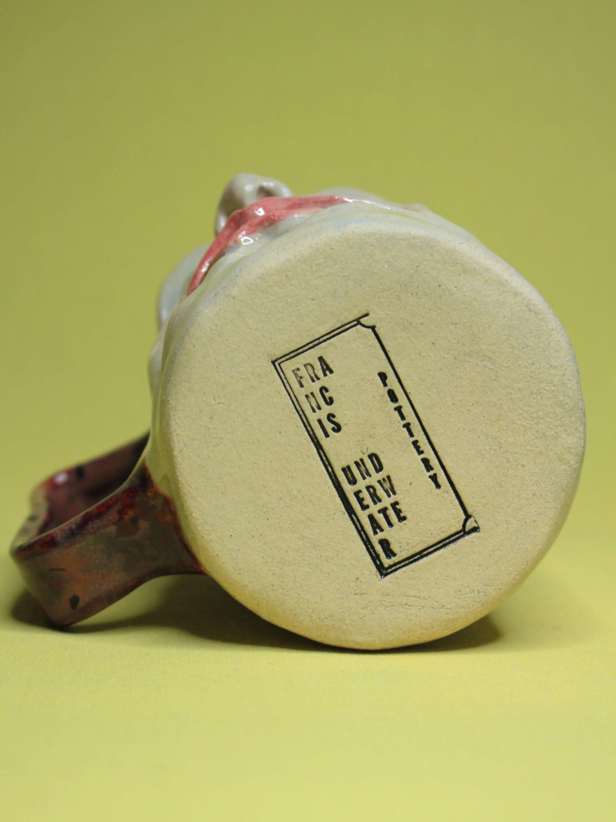 Half Asleep Herbert Face Mug - Quirky Hand Sculpted Ceramic Tankard / Large Mug