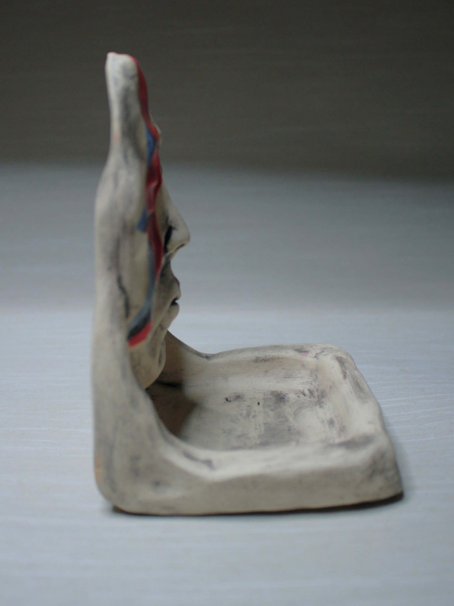 David Bowie Trinket / Tealight Holder - Handmade Ceramic Jewellery Dish / Mini Altar