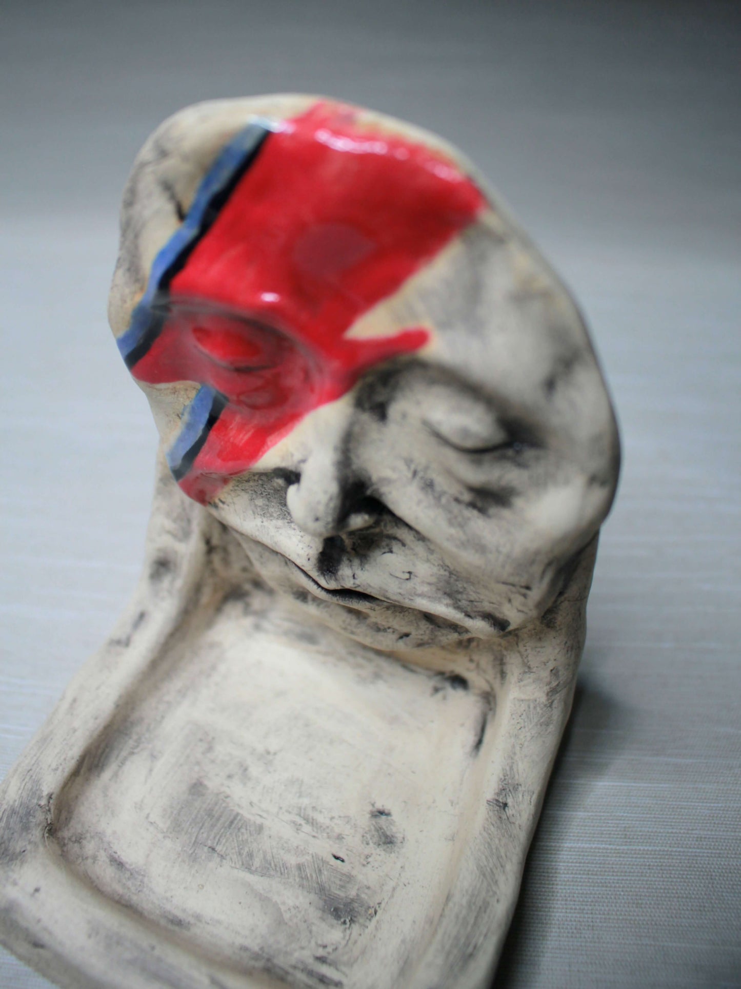David Bowie Trinket / Tealight Holder - Handmade Ceramic Jewellery Dish / Mini Altar