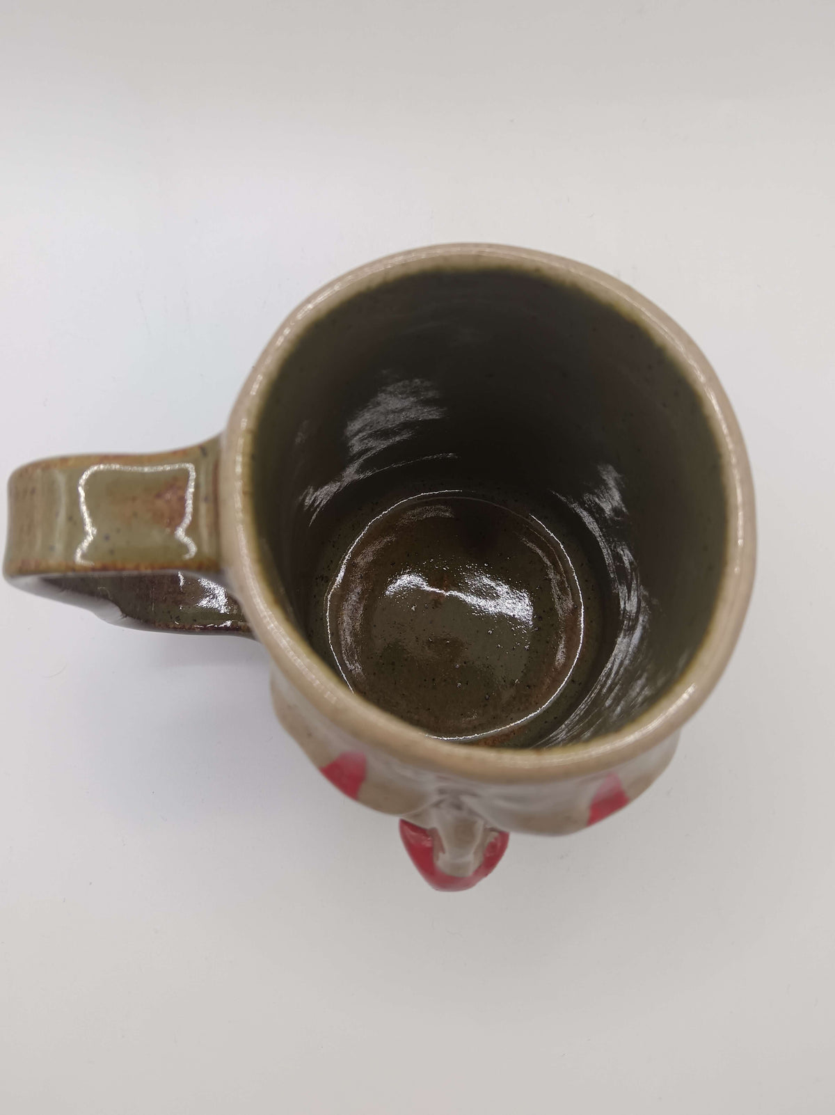 Side-Eye Clown Face Tankard / Large Mug - Handmade Ceramic Drinkware