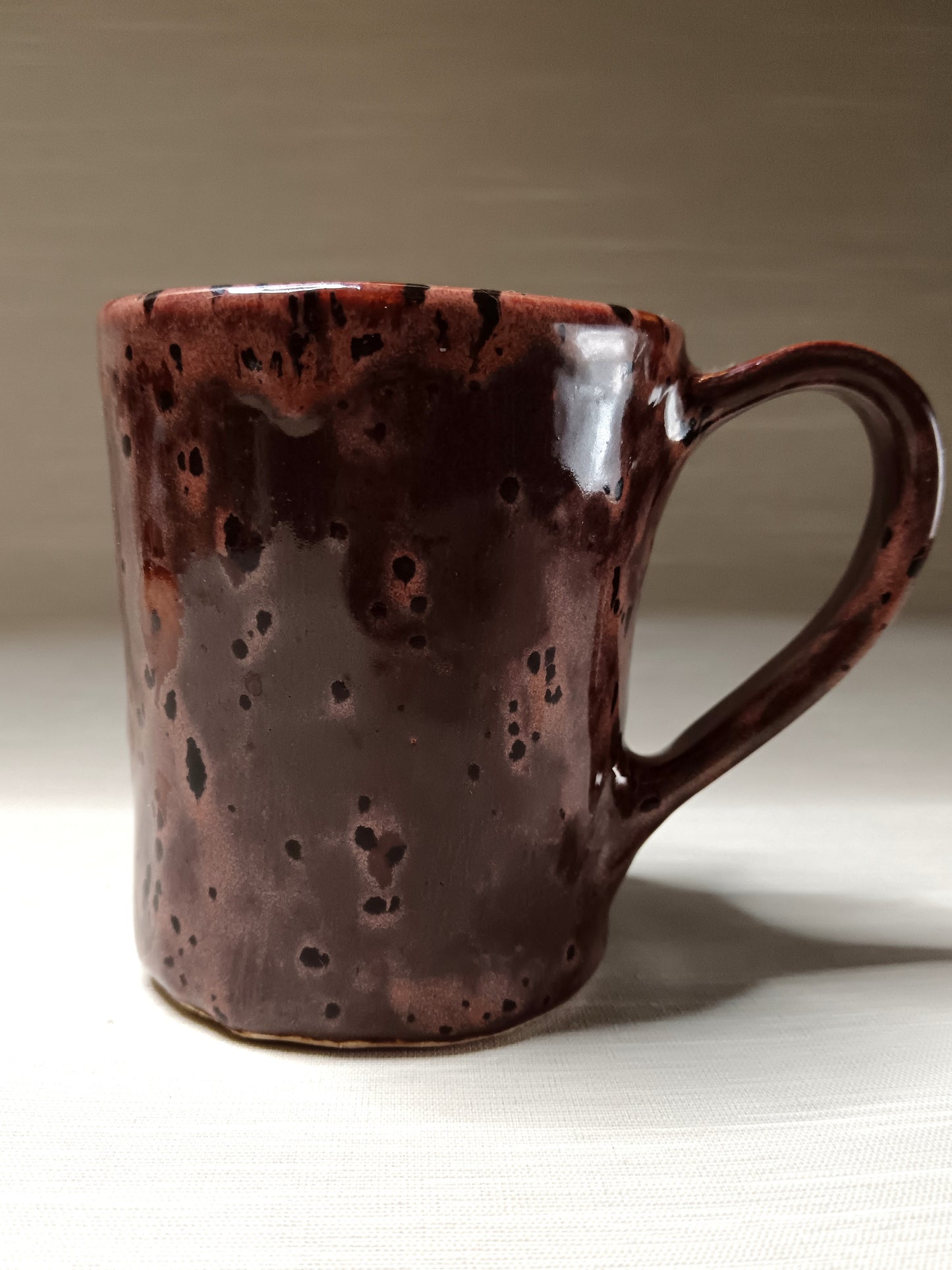 Strange Red Devil Mug - Weird Handmade Ceramic Monster Mug