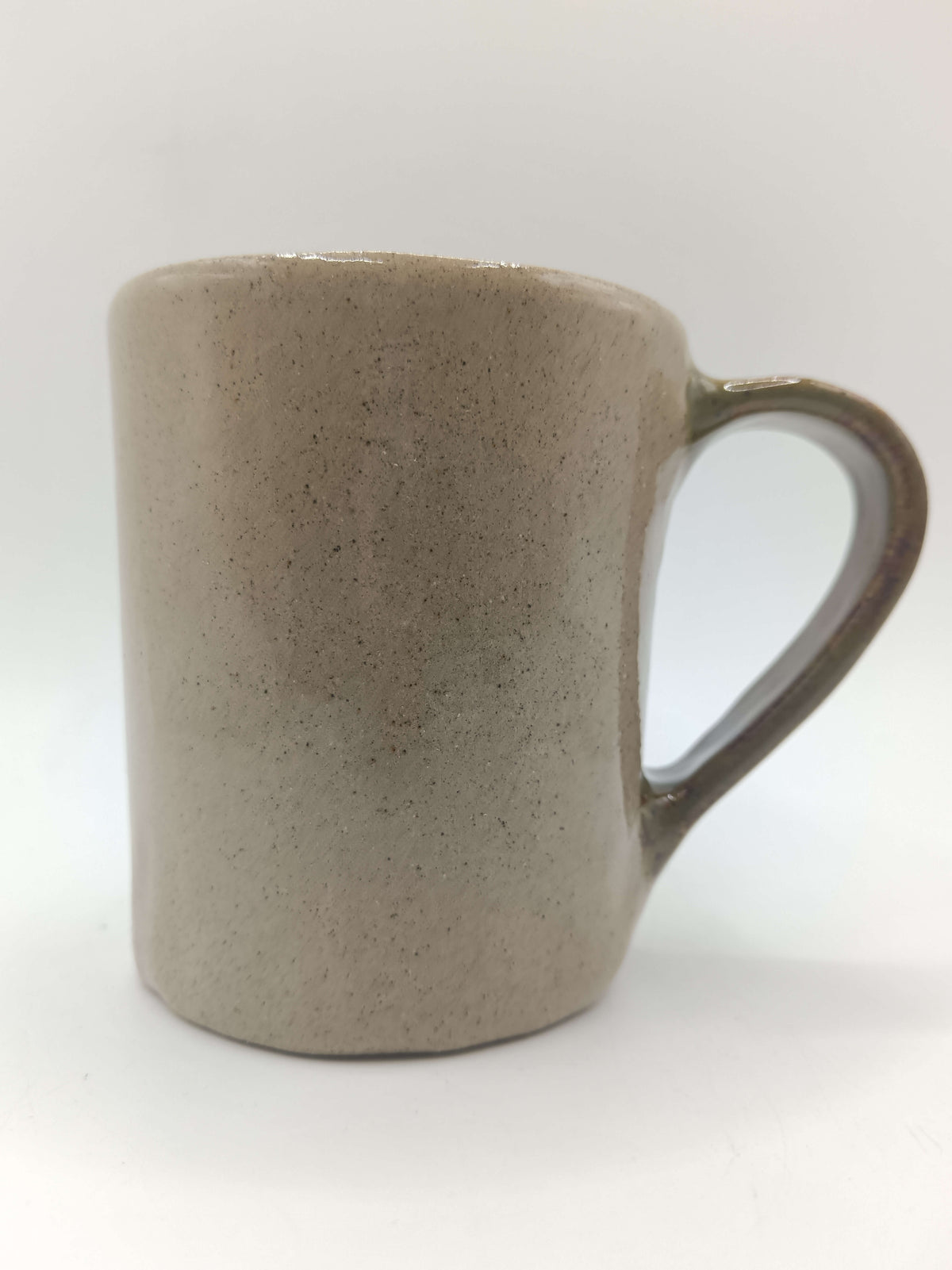 Crazy Eye Clown Face Mug - Weird Handmade Ceramic Mug