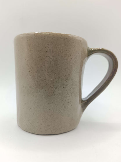 Crazy Eye Clown Face Mug - Weird Handmade Ceramic Mug