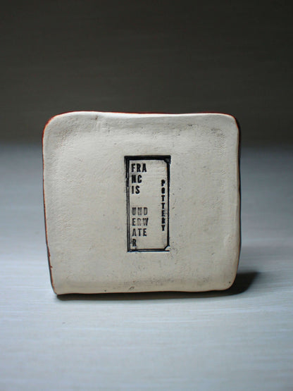 Death Mask Style Mini Altar / Trinket Holder - Handmade Ceramic Jewellery Dish / Tealight Holder