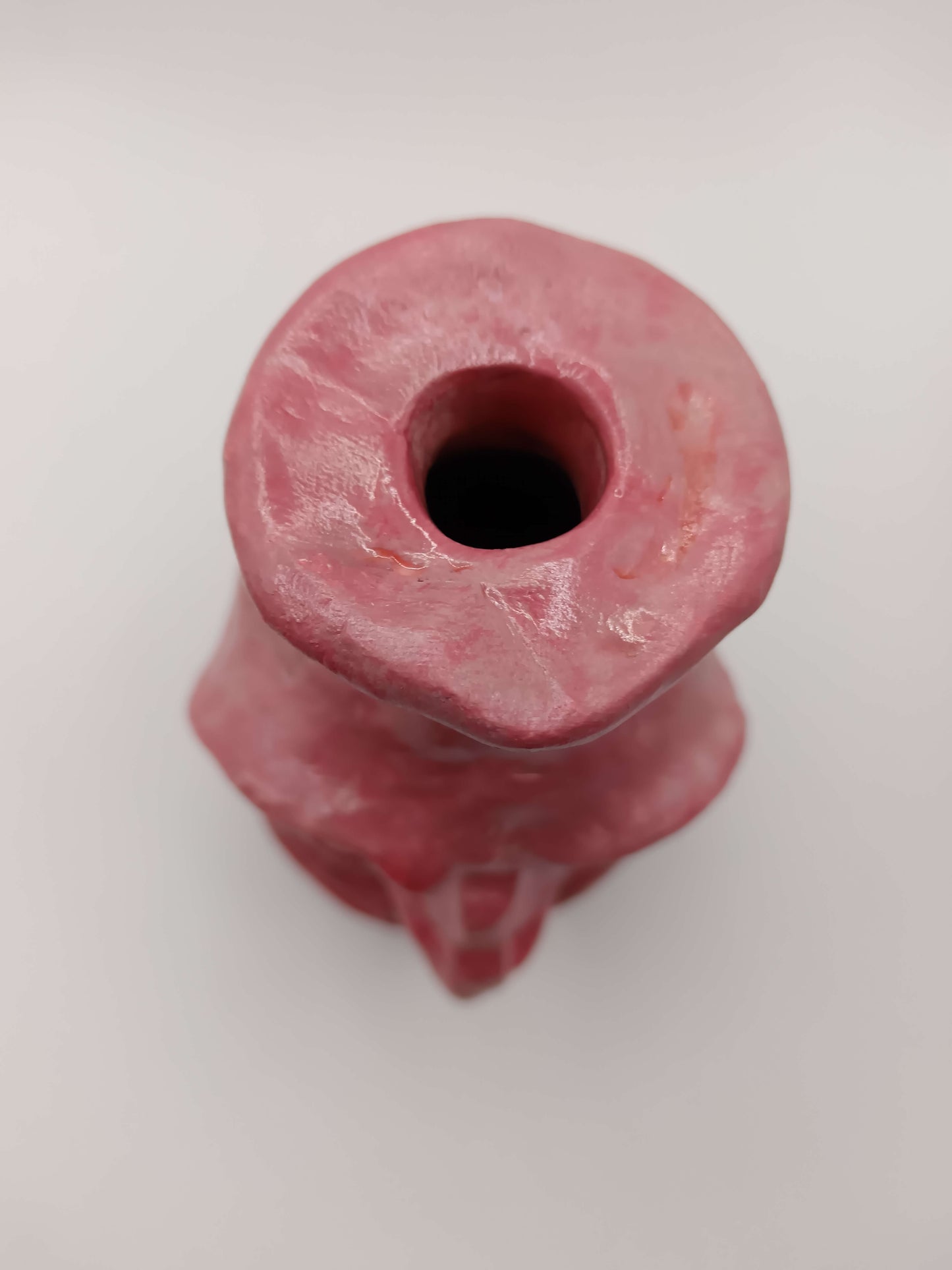 Quirky Hand Sculpted Grinning Face Vases