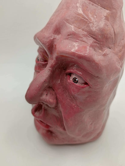 closeup detail clay sculpture