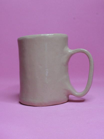 Sleepy Clown Face Tankard / Large Mug - Handmade Ceramic Drinkware