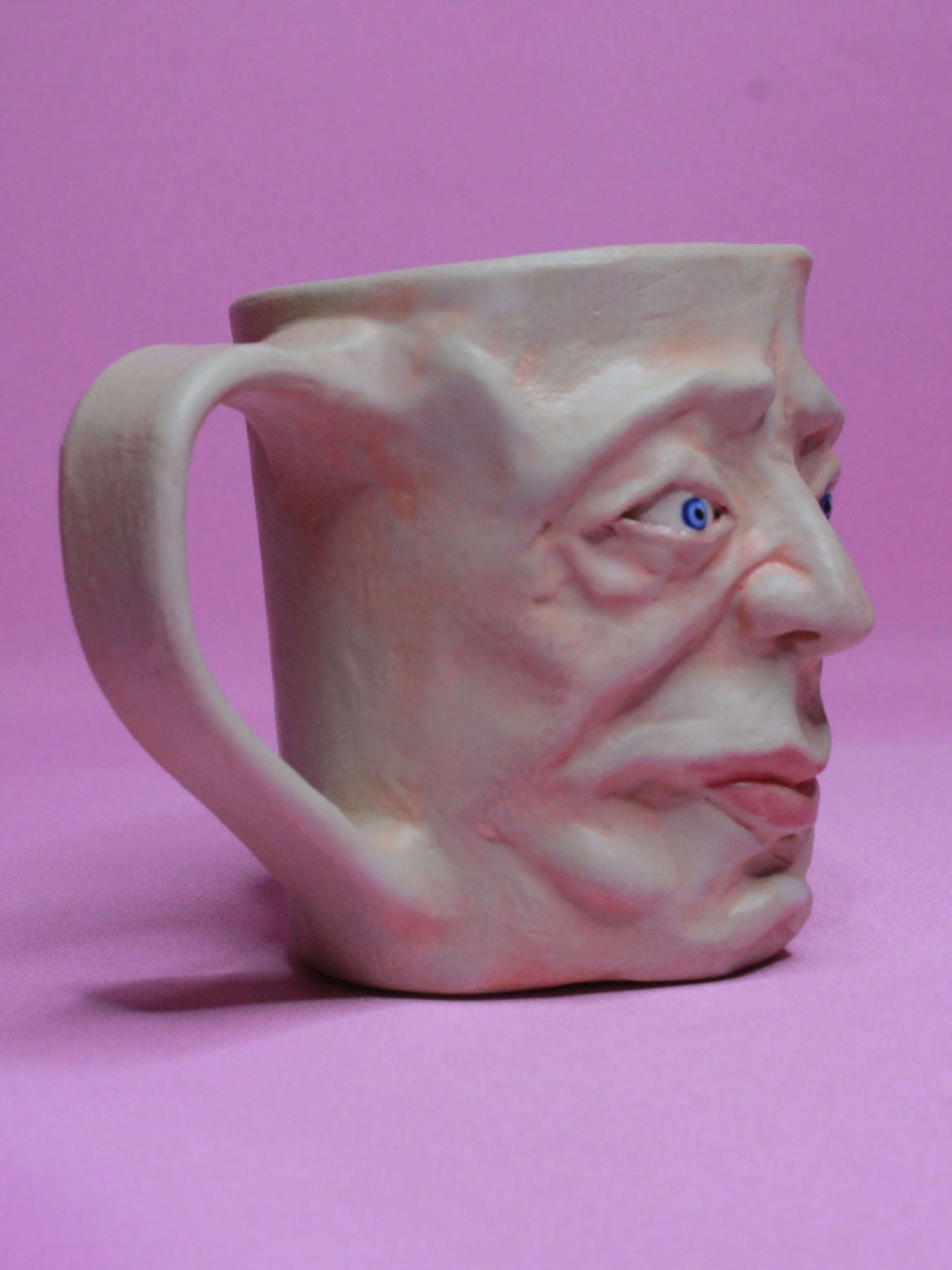 Dopey Face Mug (Matte Finish) - Quirky Handmade Ceramic Mugs