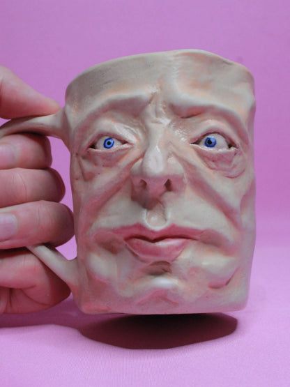 Dopey Face Mug (Matte Finish) - Quirky Handmade Ceramic Mugs