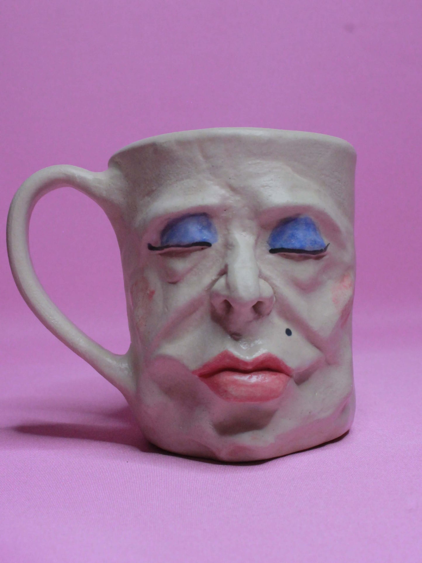 Drag Queen Face Mug (Matte Finish) - Quirky Handmade Ceramic Mugs