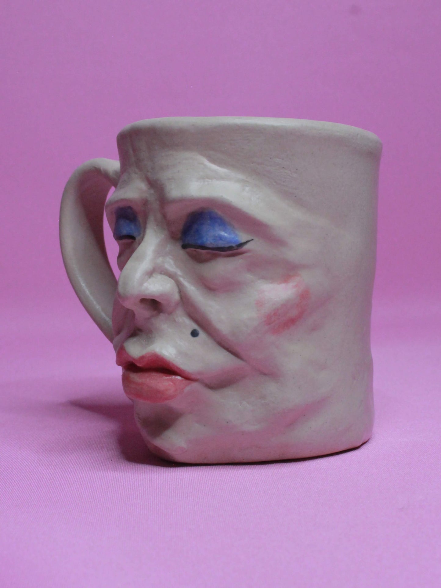 Drag Queen Face Mug (Matte Finish) - Quirky Handmade Ceramic Mugs