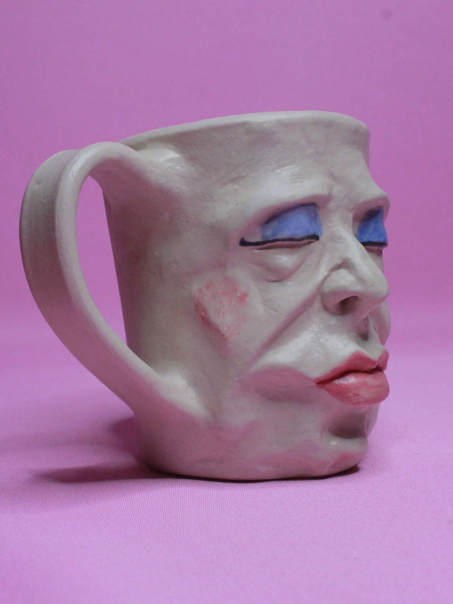 Drag Queen Face Mug (Matte Finish) - Quirky Handmade Ceramic Mugs