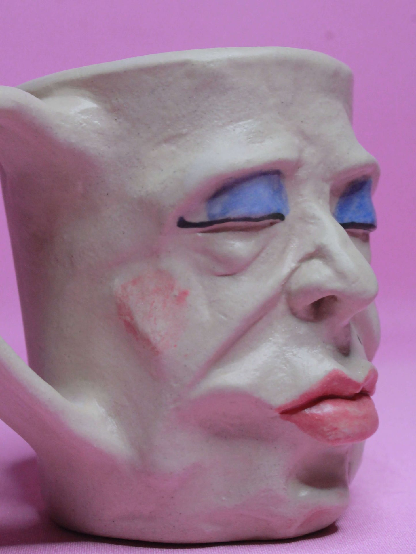 Drag Queen Face Mug (Matte Finish) - Quirky Handmade Ceramic Mugs