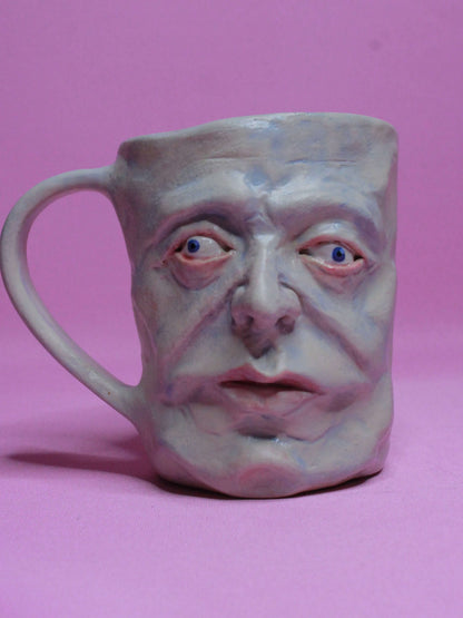 Crazy Face Mug (Matte Finish) - Quirky Handmade Ceramic Mugs