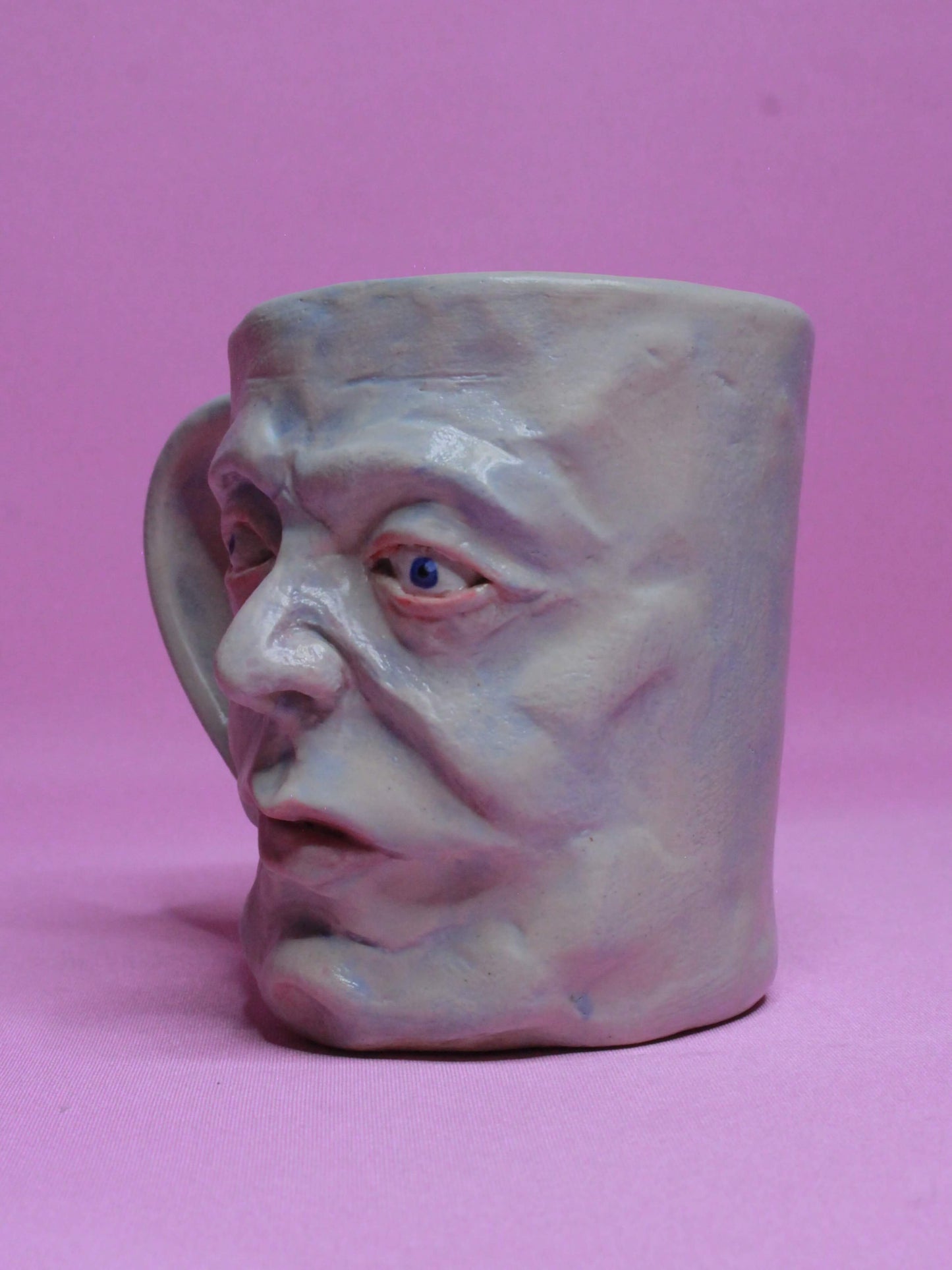 Crazy Face Mug (Matte Finish) - Quirky Handmade Ceramic Mugs