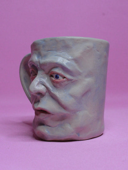 Crazy Face Mug (Matte Finish) - Quirky Handmade Ceramic Mugs