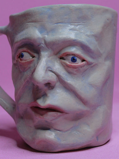 Crazy Face Mug (Matte Finish) - Quirky Handmade Ceramic Mugs