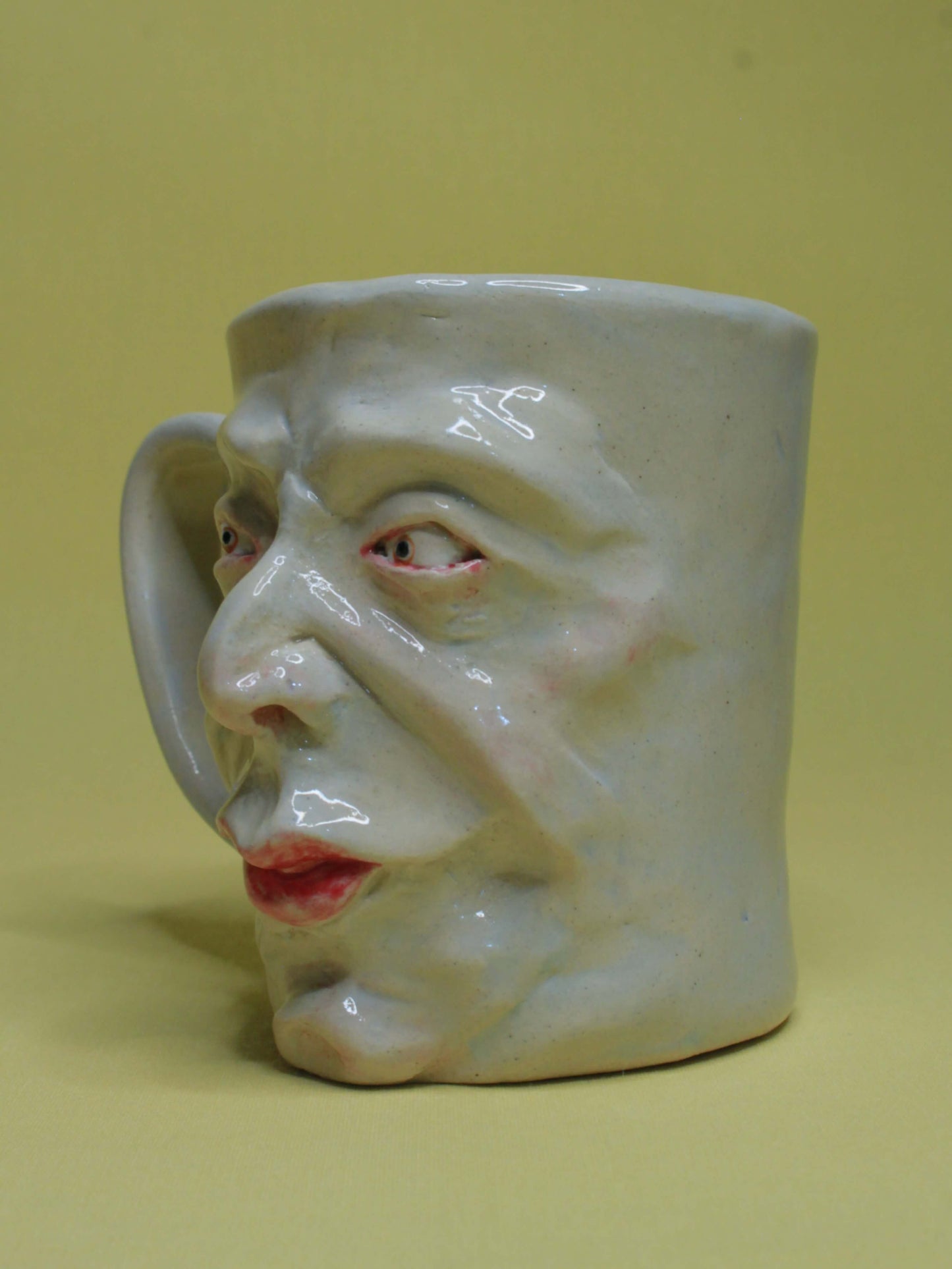 Snooty Face Mug - Quirky Handmade Ceramic Mugs