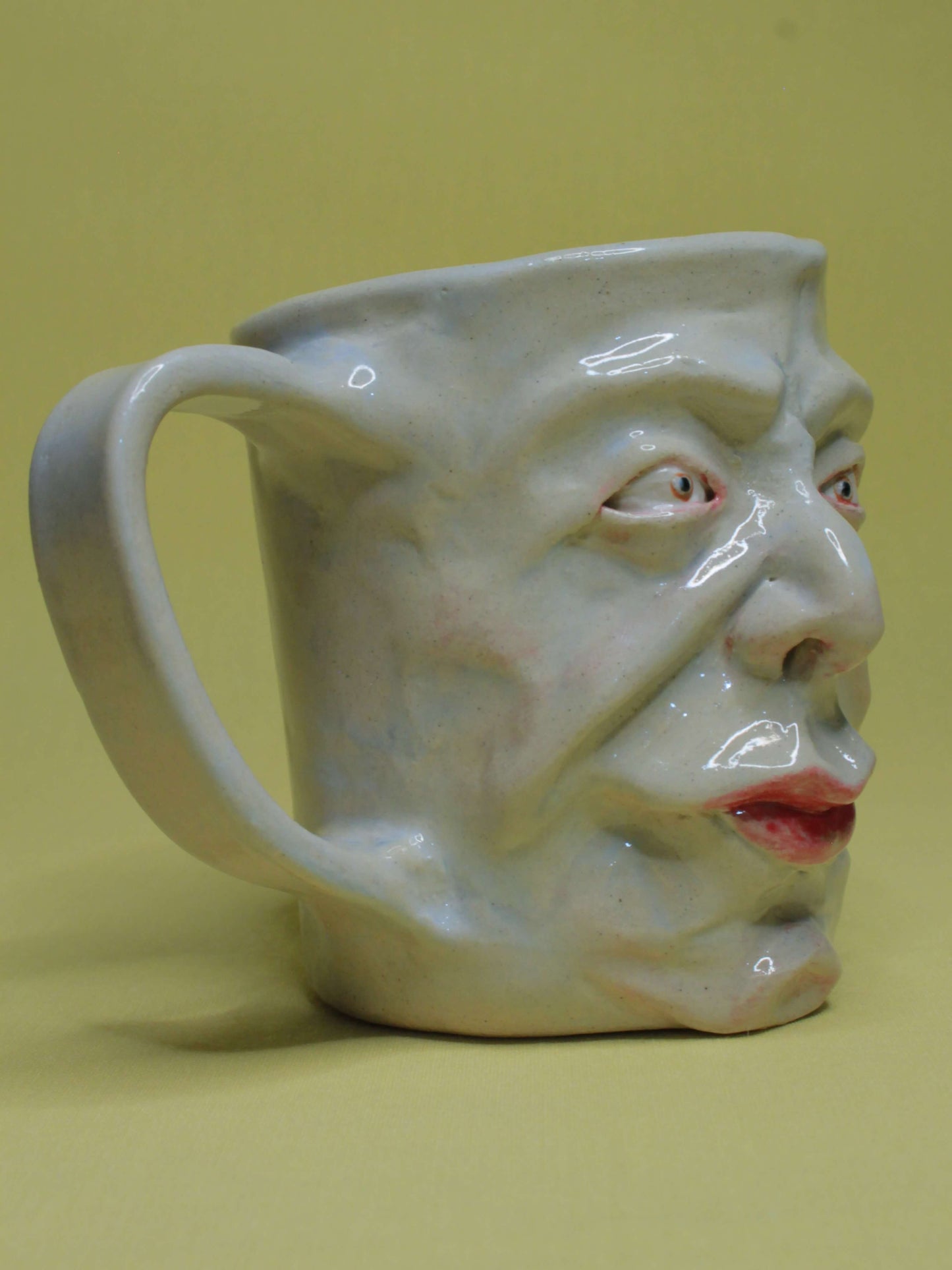 Snooty Face Mug - Quirky Handmade Ceramic Mugs