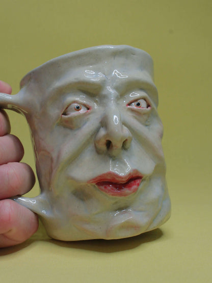 Snooty Face Mug - Quirky Handmade Ceramic Mugs
