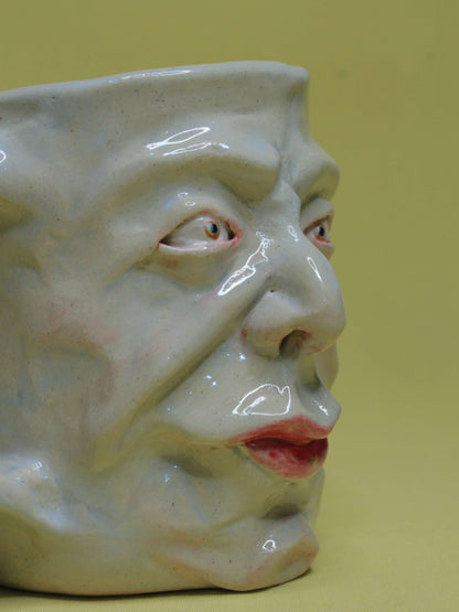 Snooty Face Mug - Quirky Handmade Ceramic Mugs