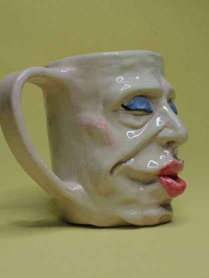 Massive Kiss Face Mug - Quirky Handmade Ceramic Mugs (Copy)