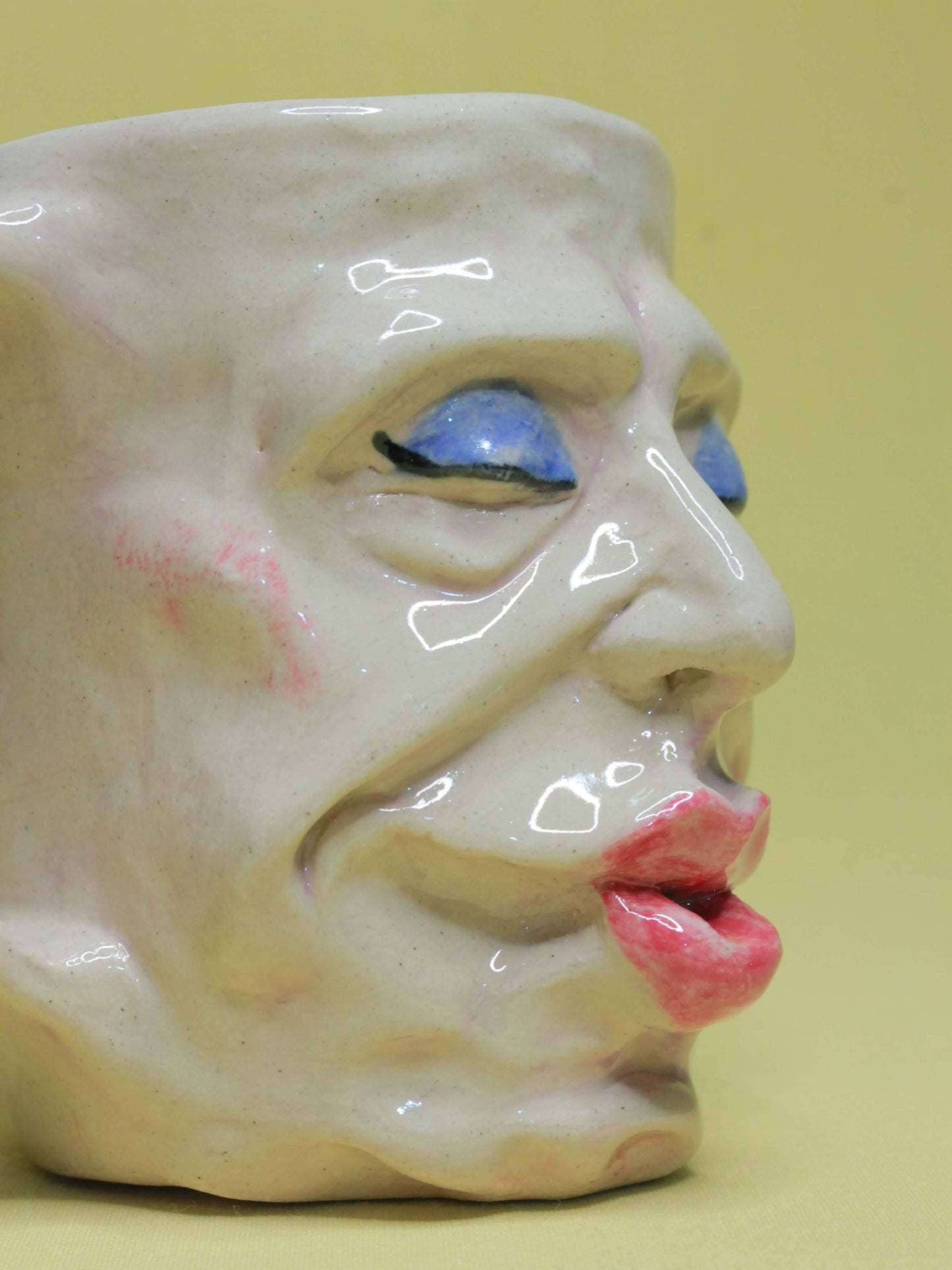Massive Kiss Face Mug - Quirky Handmade Ceramic Mugs (Copy)