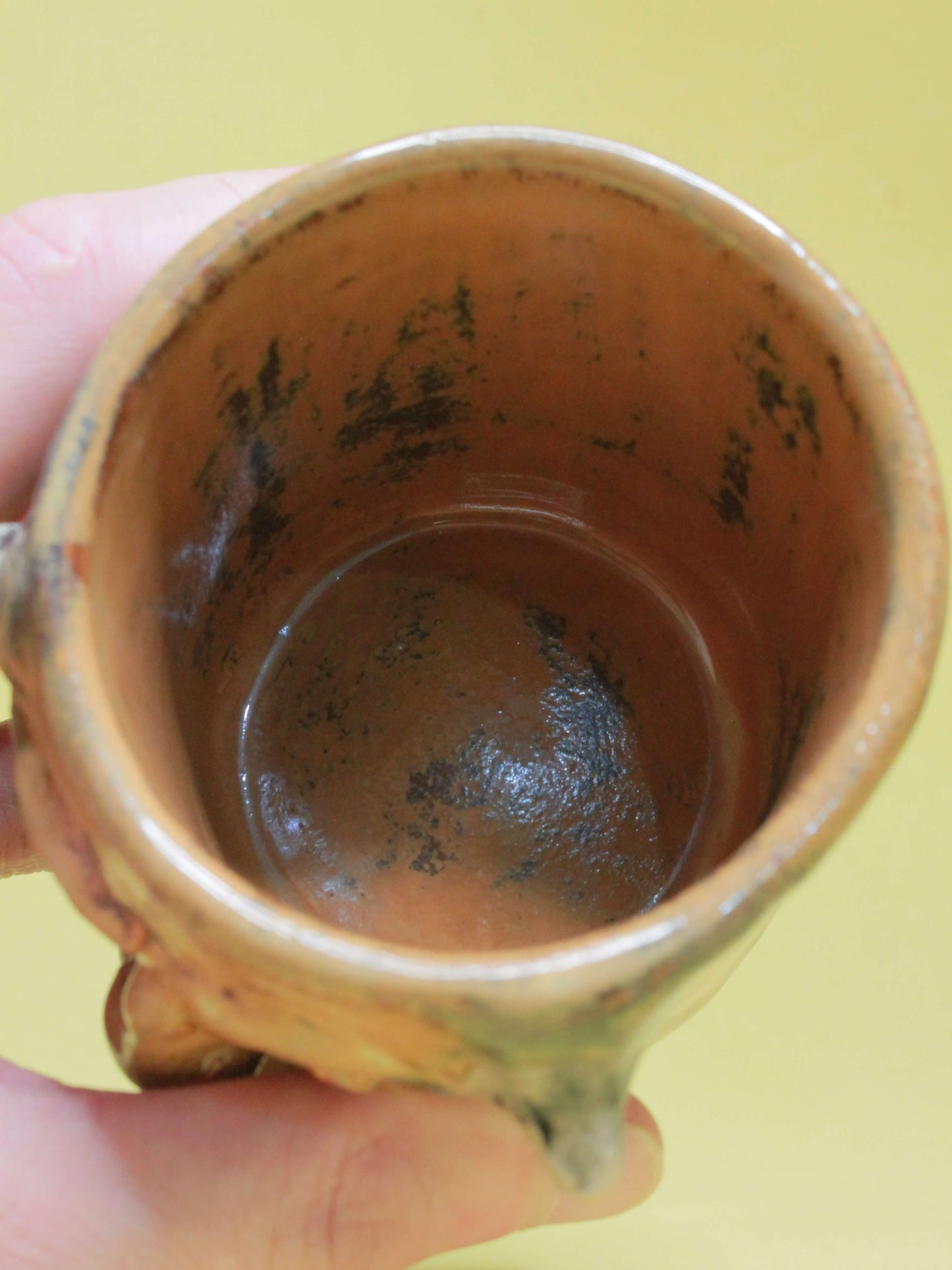 Brown Devil Ceramic Face Goblet - Small Handmade Ceramic Drinkware