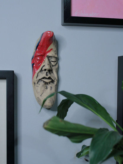Small Bowie Crescent Moon Ceramic Wall Ornament