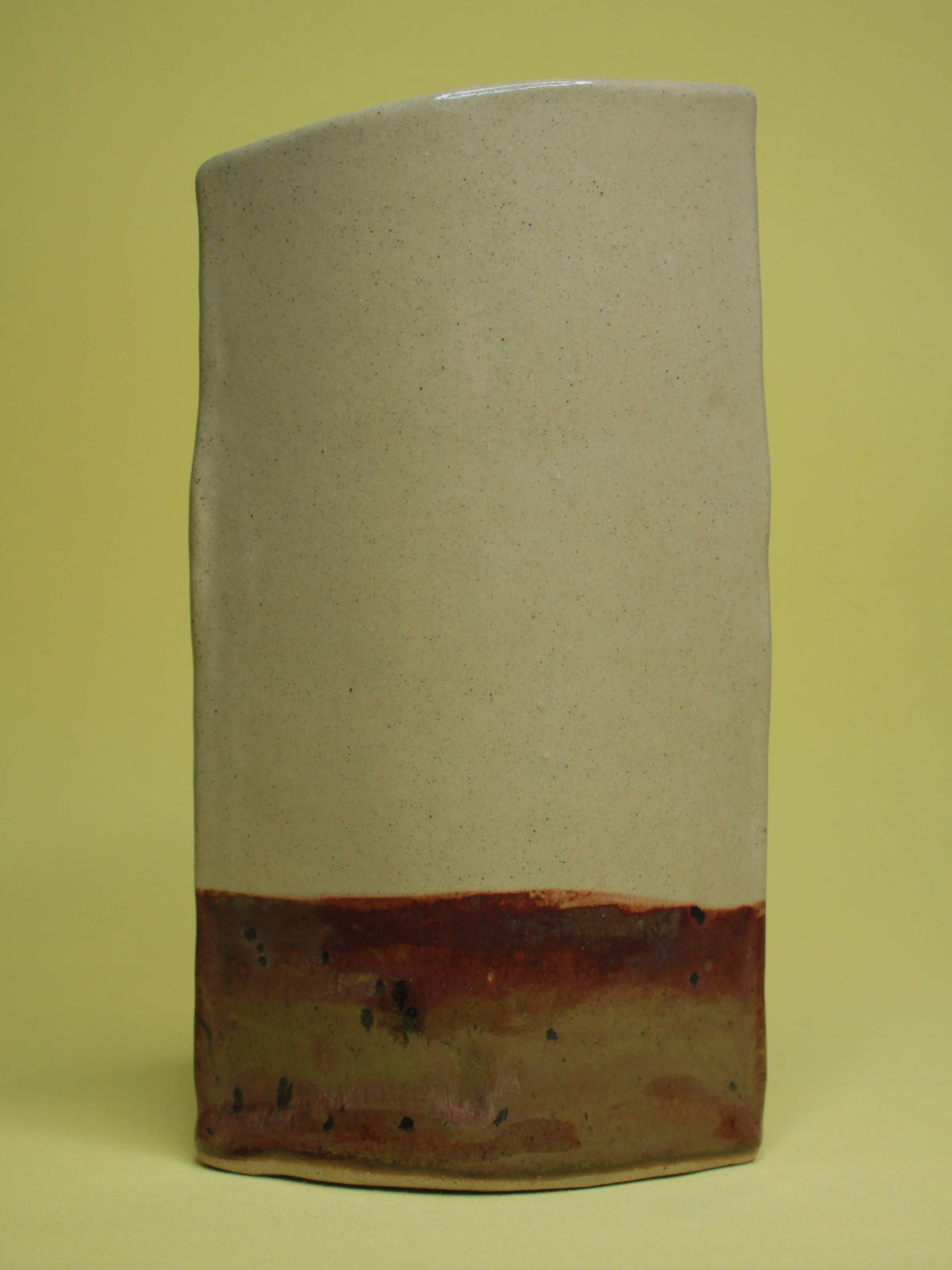 Mischievous Side-Eye Slim Ceramic Face Vase (Large)