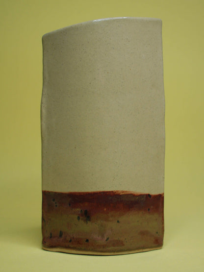 Mischievous Side-Eye Slim Ceramic Face Vase (Large)