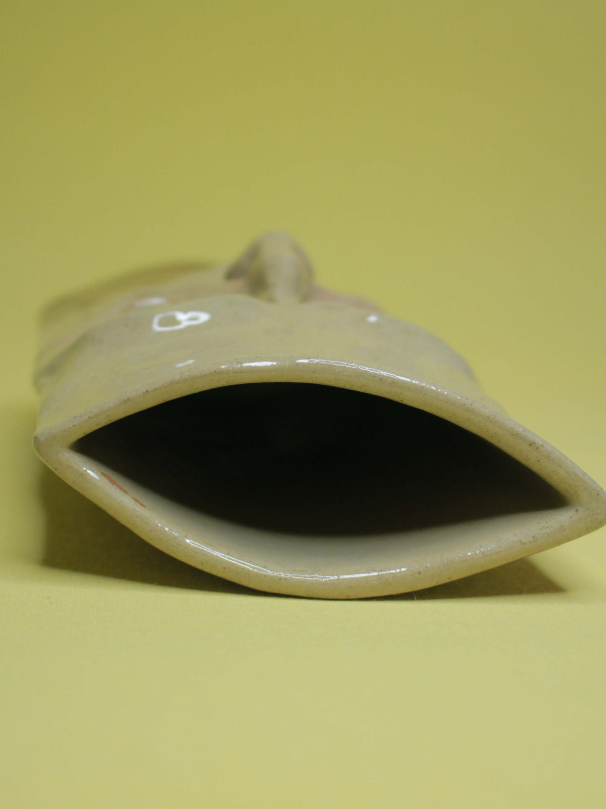Mischievous Side-Eye Slim Ceramic Face Vase (Large)