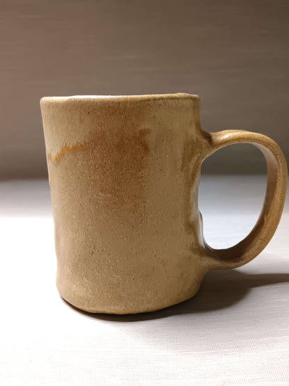 Matt Yellow Face Tankard / Large Mug - Handmade Ceramic Drinkware
