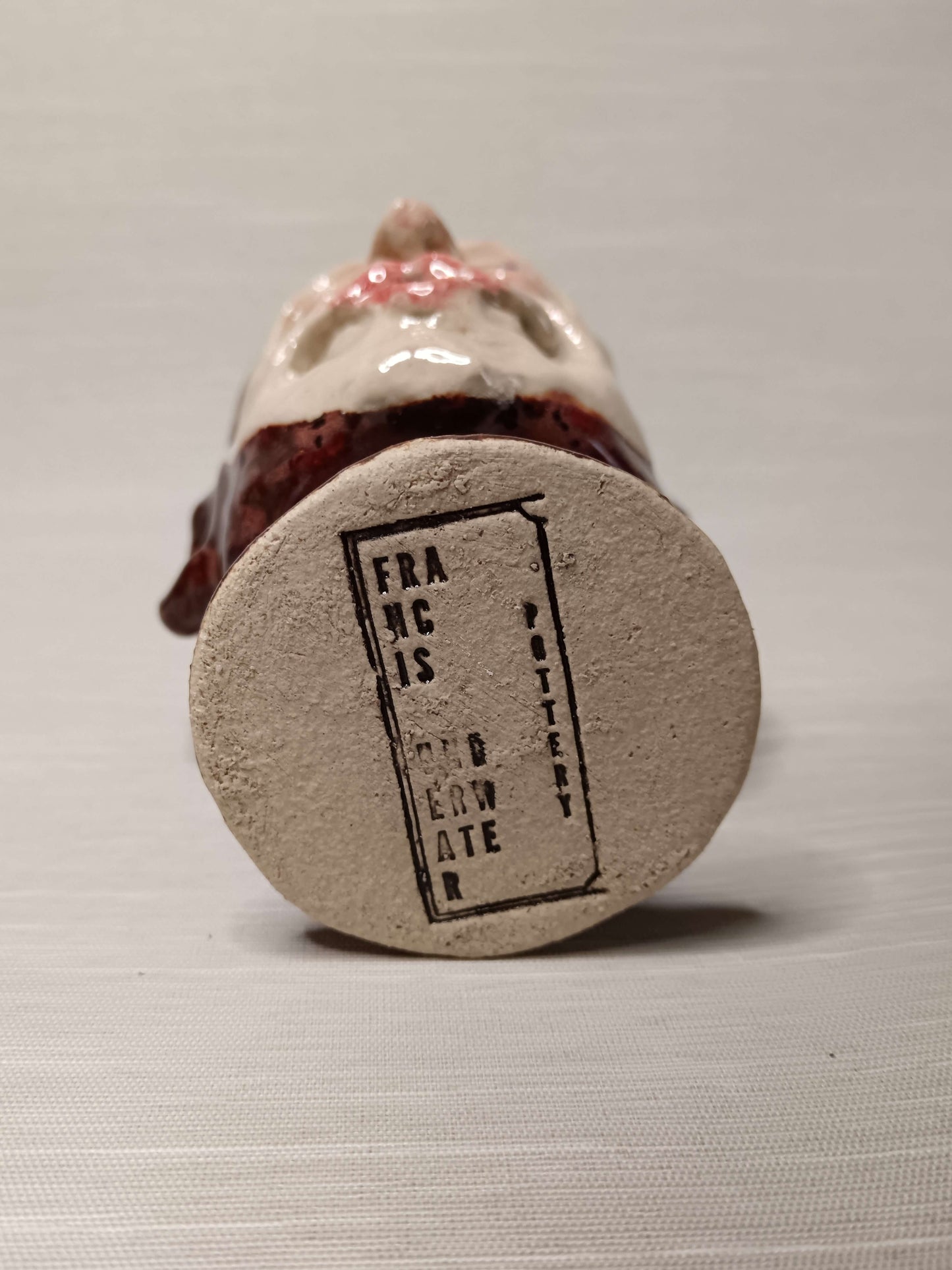 Pouting Face Mini Goblet - Quirky Handmade Ceramic Small Wine Glass