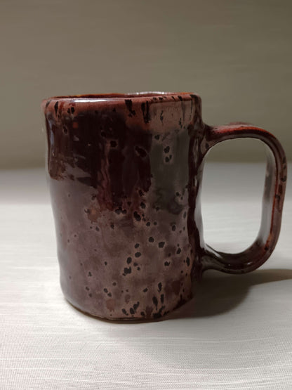 Red Devil Face Tankard / Large Mug - Handmade Ceramic Beer Mug
