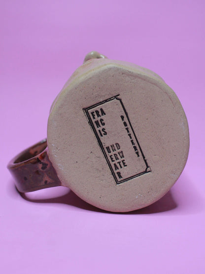 Nonchalant Nigel Face Tankard / Large Mug - Handmade Ceramic Drinkware