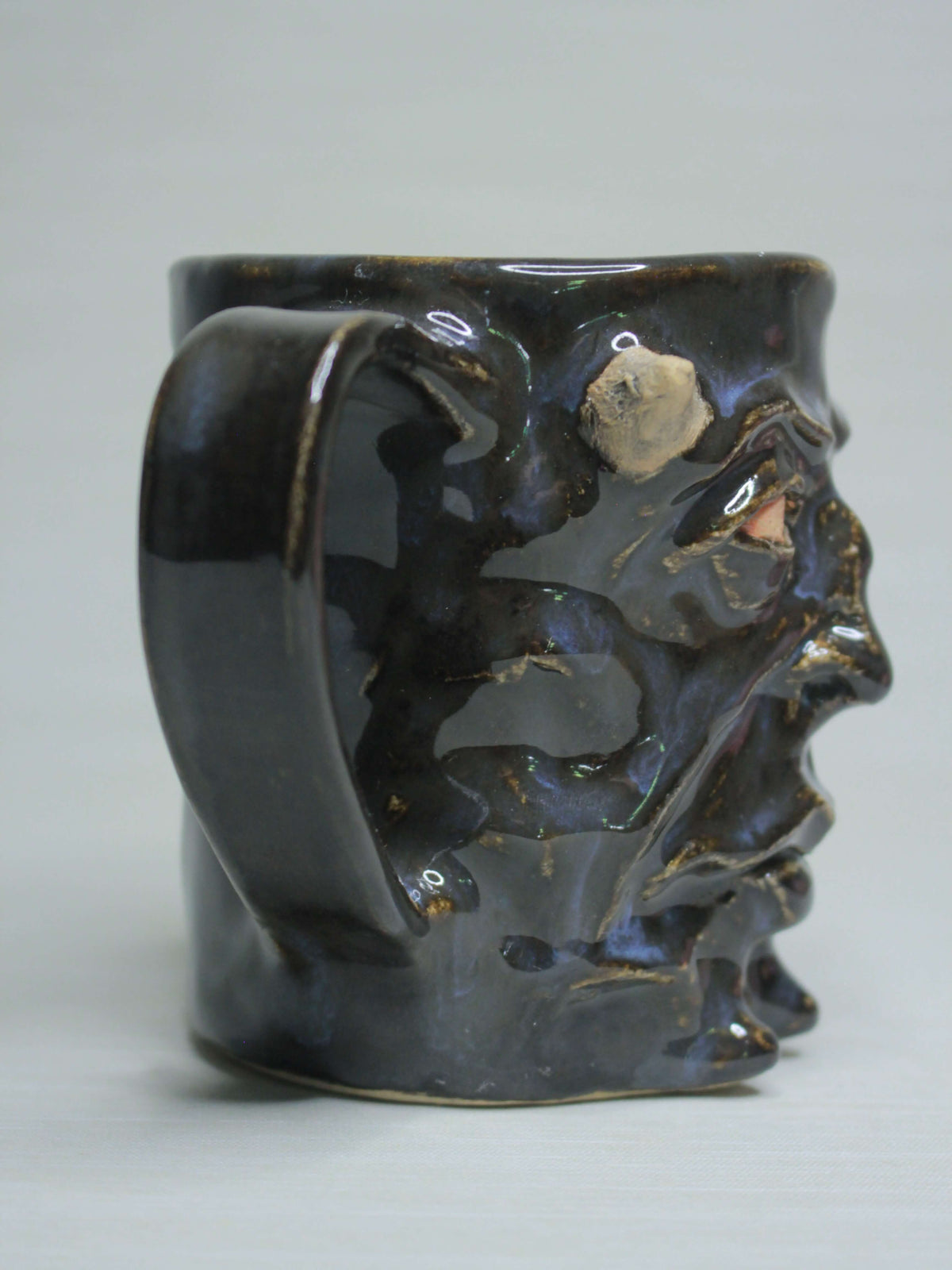 Satanic Face Mug - Creepy Handmade Ceramic Mug