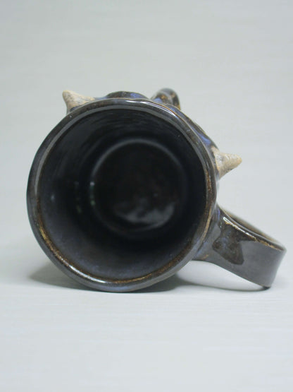Satanic Face Mug - Creepy Handmade Ceramic Mug