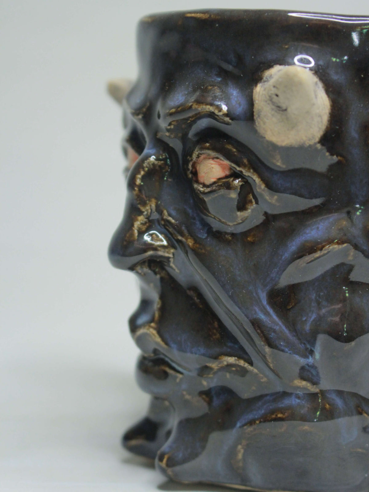 Satanic Face Mug - Creepy Handmade Ceramic Mug