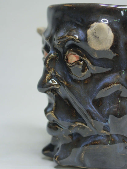 Satanic Face Mug - Creepy Handmade Ceramic Mug
