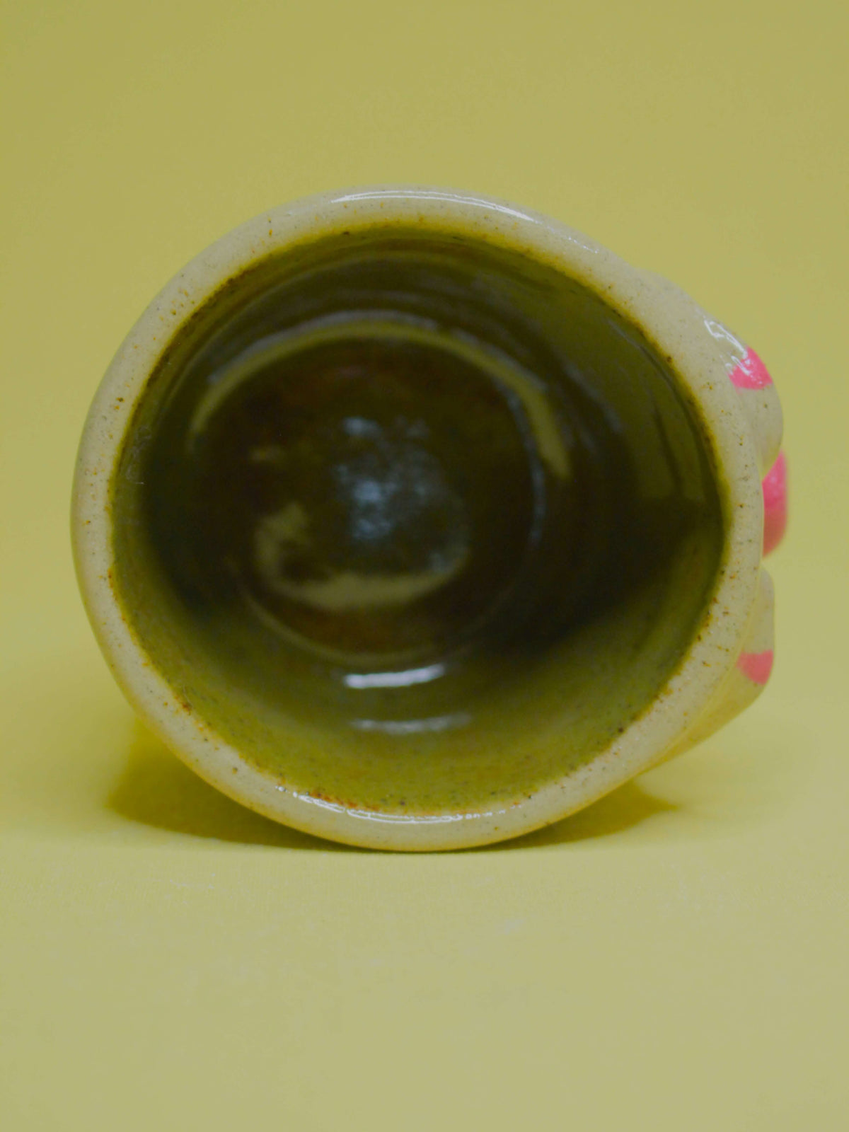 Side-Eye Clown Face Tumbler - Quirky Handmade Ceramic Drinkware