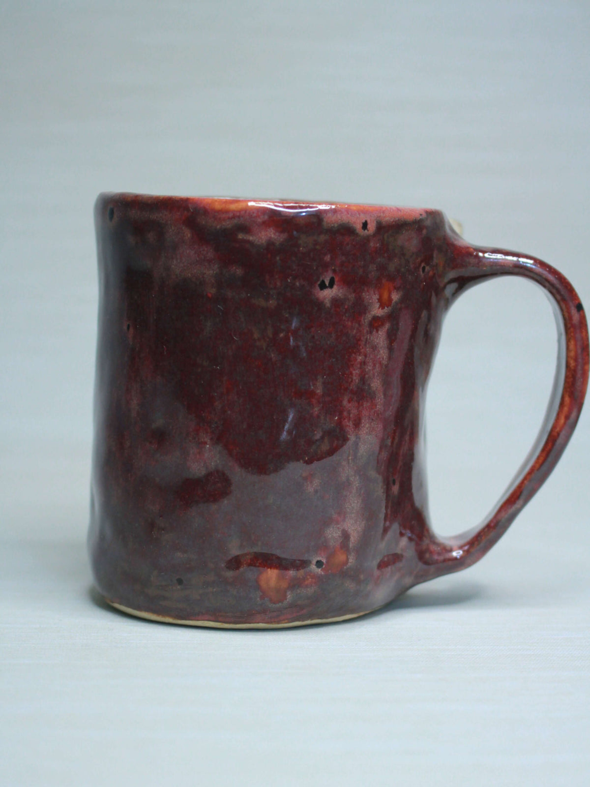 Sleeping Red Devil Mug - Strange Handmade Ceramic Monster Coffee Cup