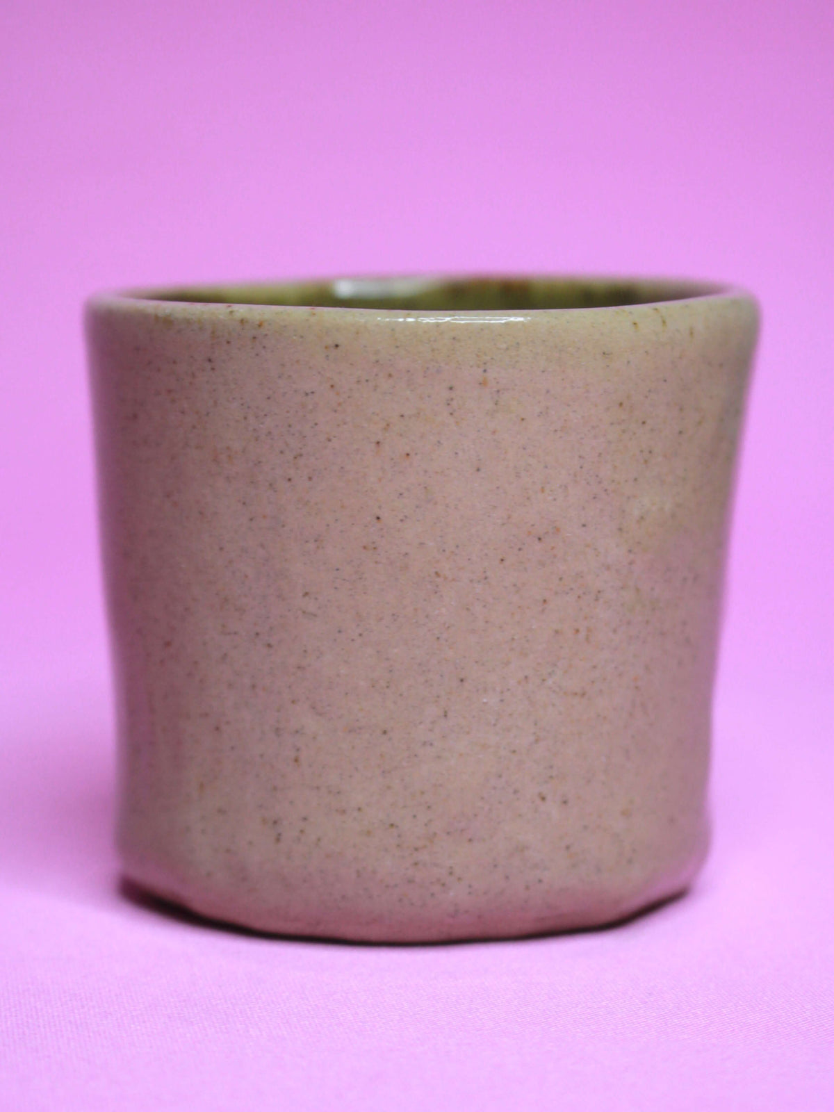 Sleepy Clown Face Tumbler - Quirky Handmade Ceramic Drinkware