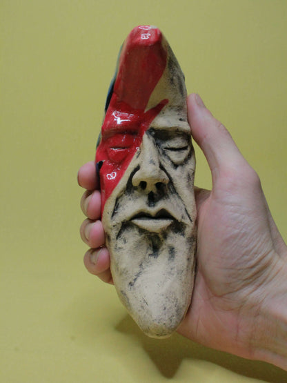 Small Bowie Crescent Moon Ceramic Wall Ornament
