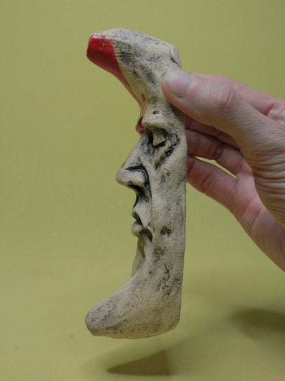 Small Bowie Crescent Moon Ceramic Wall Ornament