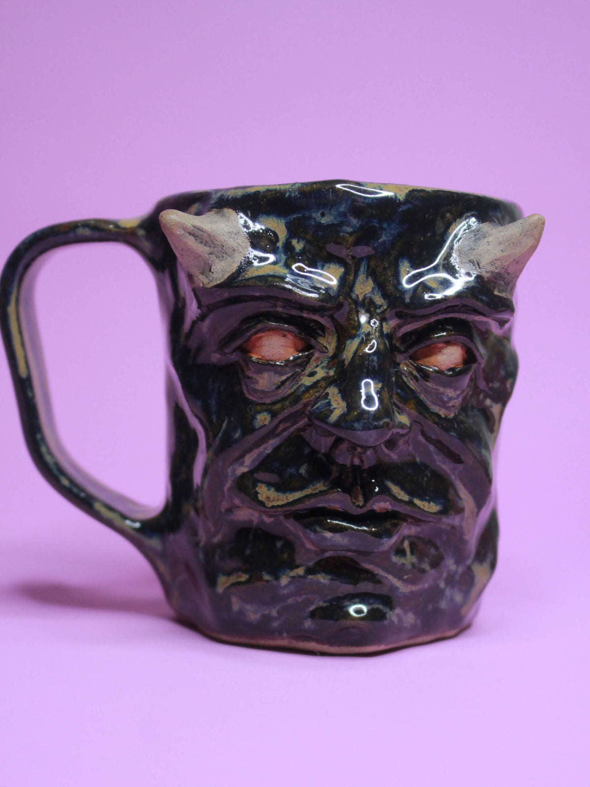 Soul Eater Big Face Mug - Scary Handmade Ceramic Mug