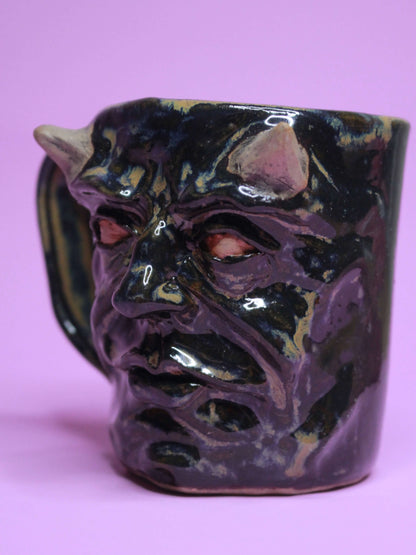 Soul Eater Big Face Mug - Scary Handmade Ceramic Mug